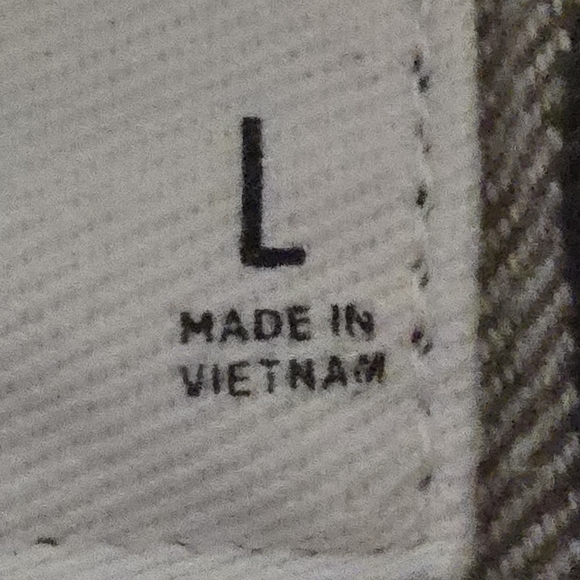 Hollister Women's L Hooded Split Plaid Shacket TwoTone Colorblock Cotton Flannel - Picture 8 of 16